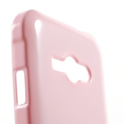 Samsung Galaxy J1 Ace (J110) Mercury gaiši rozs cieta silikona (TPU) apvalks / vacins.lv