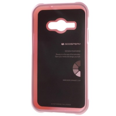 Samsung Galaxy J1 Ace (J110) Mercury gaiši rozs cieta silikona (TPU) apvalks / vacins.lv