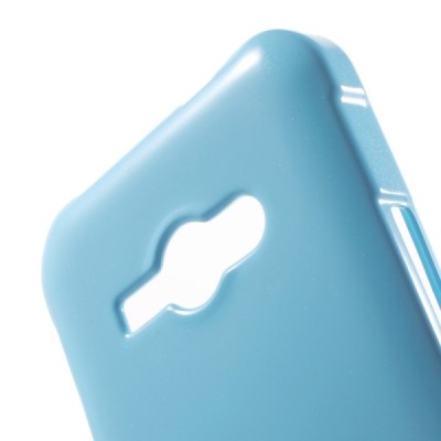 Samsung Galaxy J1 Ace (J110) Mercury gaiši zils cieta silikona (TPU) apvalks / vacins.lv