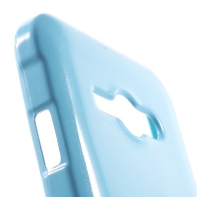 Samsung Galaxy J1 Ace (J110) Mercury gaiši zils cieta silikona (TPU) apvalks / vacins.lv