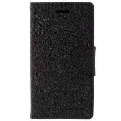 Samsung Galaxy J1 Ace (J110) Mercury atvērams melns maciņš (maks) / Vacins.lv