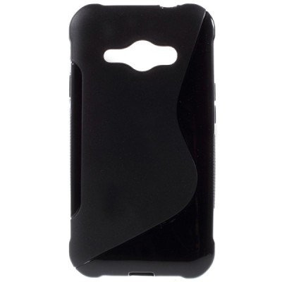 Samsung Galaxy J1 Ace (J110) melns cieta silikona futrālis / Vacins.lv