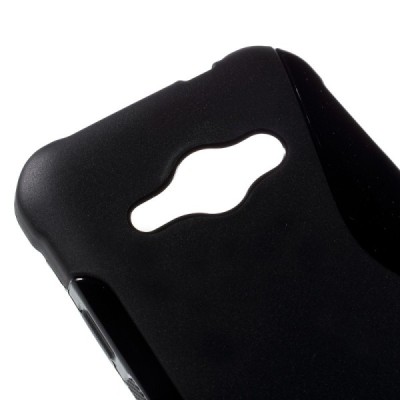 Samsung Galaxy J1 Ace (J110) melns cieta silikona futrālis / Vacins.lv