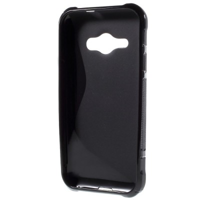 Samsung Galaxy J1 Ace (J110) melns cieta silikona futrālis / Vacins.lv