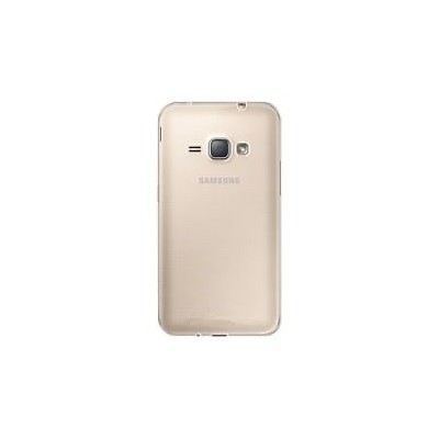 Samsung Galaxy J1 Ace (J100) dzidrs (caurspīdīgs) cieta silikona TPU pasaulē planākais pelēks apvalks / Vacins.lv