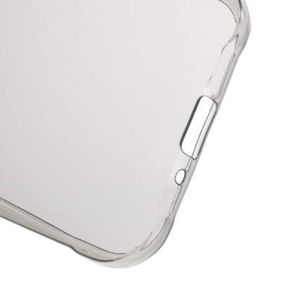 Samsung Galaxy J1 Ace (J100) dzidrs (caurspīdīgs) cieta silikona TPU pasaulē planākais pelēks apvalks / Vacins.lv