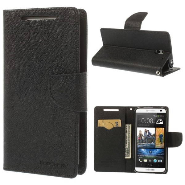 „Mercury“ atverčiamas dėklas - juodas (Desire 610)