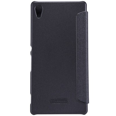 Sony Xperia Z3+ pilkas odinis atverčiamas Nillkin Sparkle dėklas / Priedai.lt