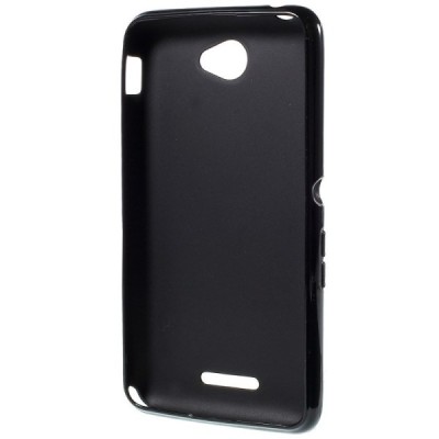 Sony Xperia E4 (Sony Xperia E4 Dual) kieto silikono TPU juodas dėklas - nugarėlė / Priedai.lt