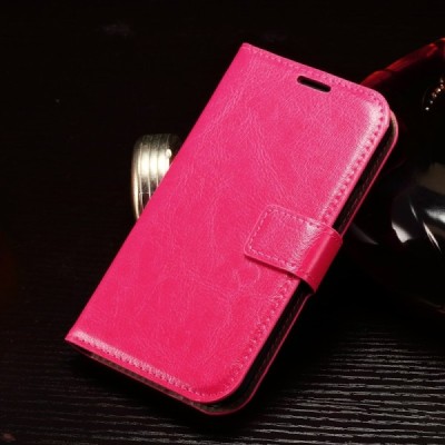 Samsung Galaxy Xcover 3 (G388) atvēramais ādas rozs maciņš (maks) / Vacins.lv