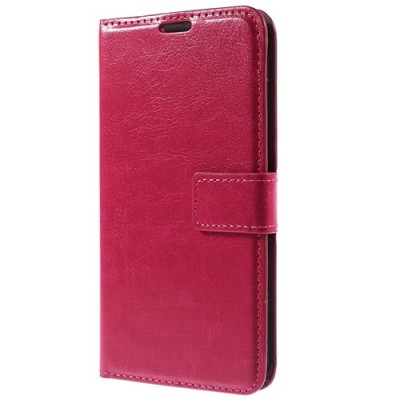 Samsung Galaxy Xcover 3 (G388) atvēramais ādas rozs maciņš (maks) / Vacins.lv