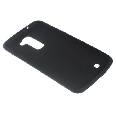 LG K10 (K420N) krāsains cieta silikona apvalks - Tigras / Vacins.lv