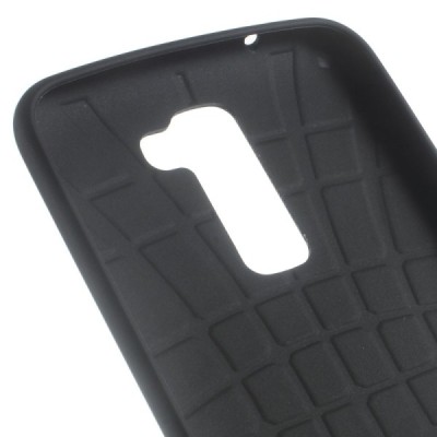 LG K10 (K420N) spalvotas kieto silikono TPU dėklas (nugarėlė) - Mozaika / Priedai.lt