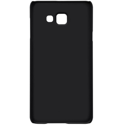 Samsung Galaxy A7 2016 (A710) Nillkin Frosted Shield melns plastmasas apvalks + ekrāna aizsargplēve / Vacins.lv