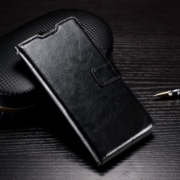 Atvēramais maciņš - melns (Galaxy A7 2016)