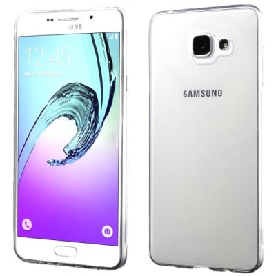 Samsung Galaxy A7 2016 (A710) dzidrs (caurspīdīgs) cieta silikona TPU apvalks / Vacins.lv