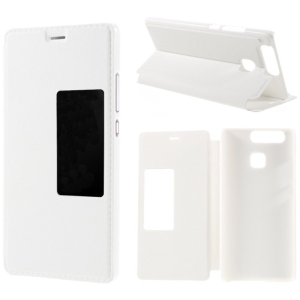 Atvēramais maciņš ar lodziņu - balts (P9)