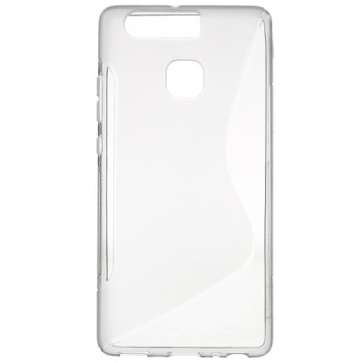 Huawei P9 skaidrus (permatomas) kieto silikono TPU pilkas dėklas - nugarėlė / Priedai.lt