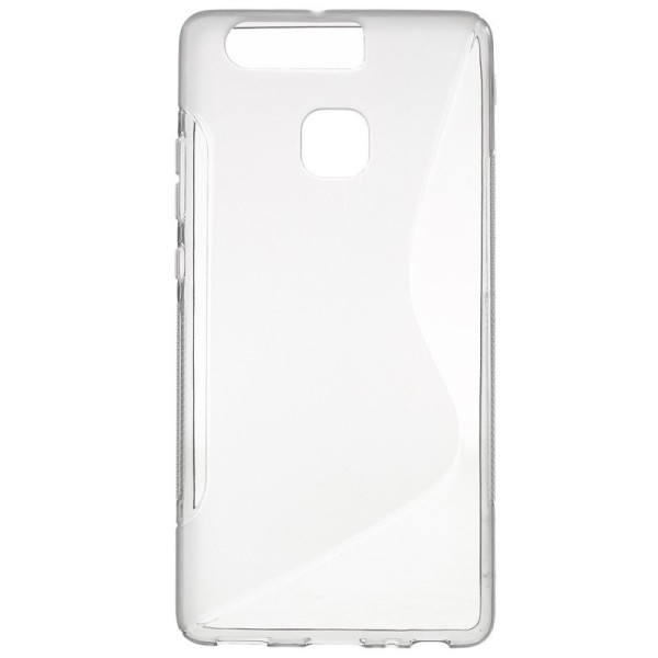 Kieto silikono (TPU) dėklas - skaidrus, pilkas (P9)