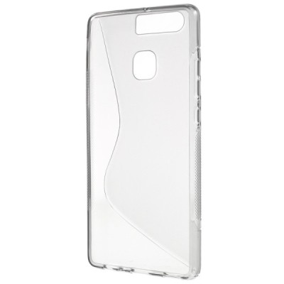 Huawei P9 skaidrus (permatomas) kieto silikono TPU pilkas dėklas - nugarėlė / Priedai.lt