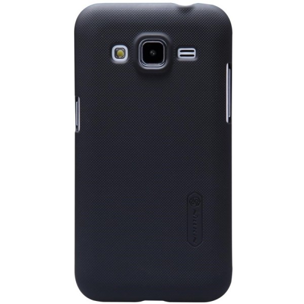 „Nillkin“ Frosted Shield apvalks - melns + ekrāna aizsargplēve (Galaxy Core Prime)