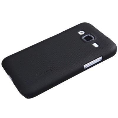 Samsung Galaxy Core Prime (G360) Nillkin Frosted Shield melns plastmasas apvalks + ekrāna aizsargplēve / Vacins.lv