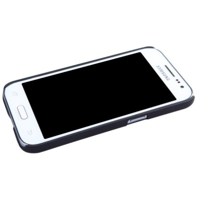 Samsung Galaxy Core Prime (G360) Nillkin Frosted Shield melns plastmasas apvalks + ekrāna aizsargplēve / Vacins.lv