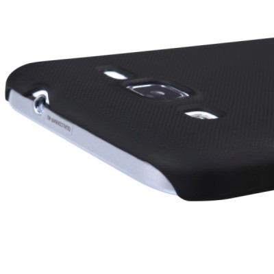 Samsung Galaxy Core Prime (G360) Nillkin Frosted Shield melns plastmasas apvalks + ekrāna aizsargplēve / Vacins.lv