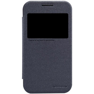 Samsung Galaxy Core Prime (G360) pilkas odinis atverčiamas Nillkin Sparkle dėklas / Priedai.lt