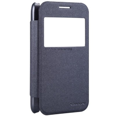 Samsung Galaxy Core Prime (G360) pilkas odinis atverčiamas Nillkin Sparkle dėklas / Priedai.lt