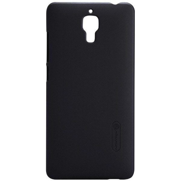 „Nillkin“ Frosted Shield apvalks - melns + ekrāna aizsargplēve (Mi 4)