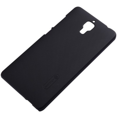 Xiaomi Mi 4 Nillkin Frosted Shield melns plastmasas apvalks + ekrāna aizsargplēve / Vacins.lv