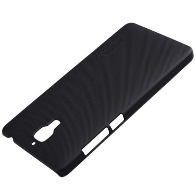 Xiaomi Mi 4 Nillkin Frosted Shield melns plastmasas apvalks + ekrāna aizsargplēve / Vacins.lv