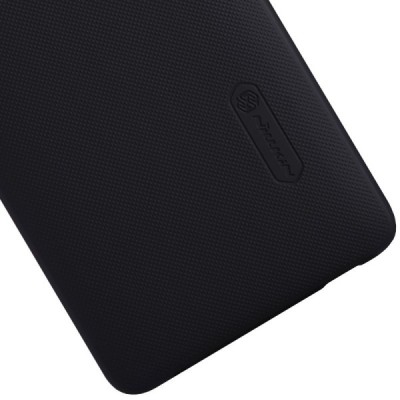 Xiaomi Mi 4 Nillkin Frosted Shield melns plastmasas apvalks + ekrāna aizsargplēve / Vacins.lv