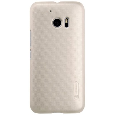 HTC 10 (Lifestyle) Nillkin Frosted Shield zelta plastmasas apvalks + ekrāna aizsargplēve / Vacins.lv