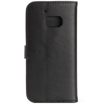 HTC 10 (Lifestyle) atverčiamas juodas odinis retro dėklas - piniginė / Priedai.lt