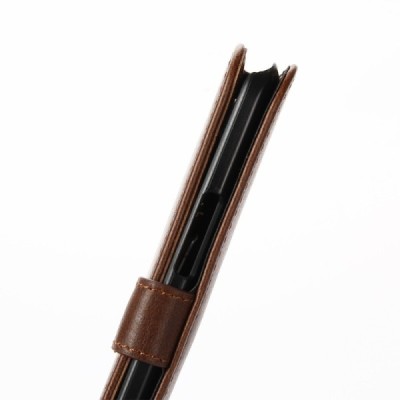 HTC 10 (Lifestyle) atvēramais ādas tumši brūns retro maciņš (maks) / Vacins.lv