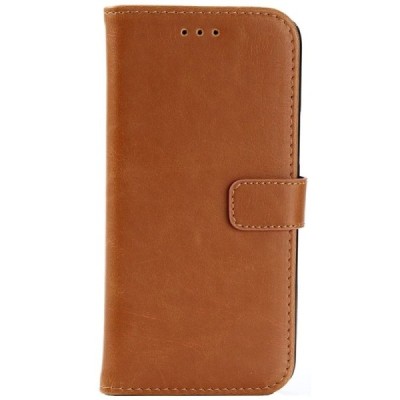 HTC 10 (Lifestyle) atvēramais ādas gaiši brūns retro maciņš (maks) / Vacins.lv