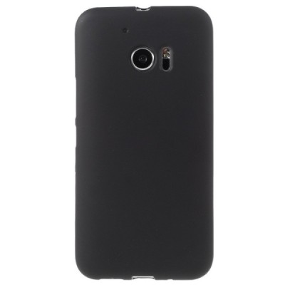 HTC 10 ir HTC 10 Lifestyle cieta silikona (TPU) melns apvalks / vacins.lv