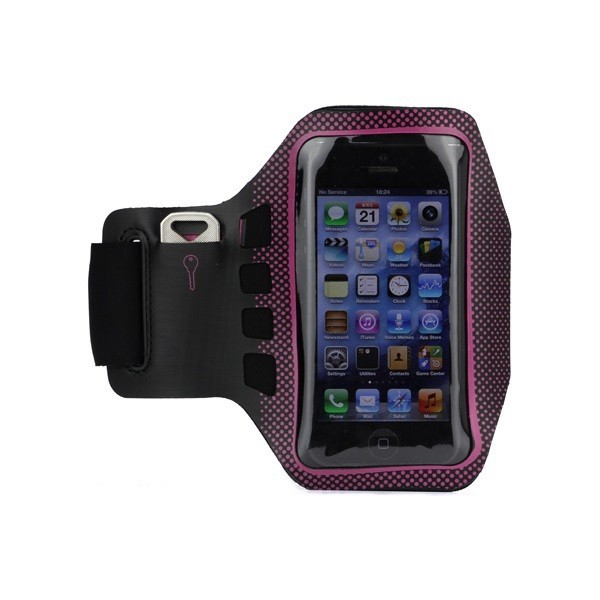 „Bubble“ dėklas sportui (raištis ant rankos) - tamsiai rožinis (S dydis)