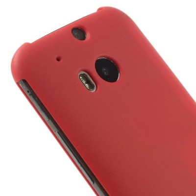 HTC One M8 (HTC One M8s) Smart Dot View atverčiamas raudonas dėklas - knygutė / Priedai.lt