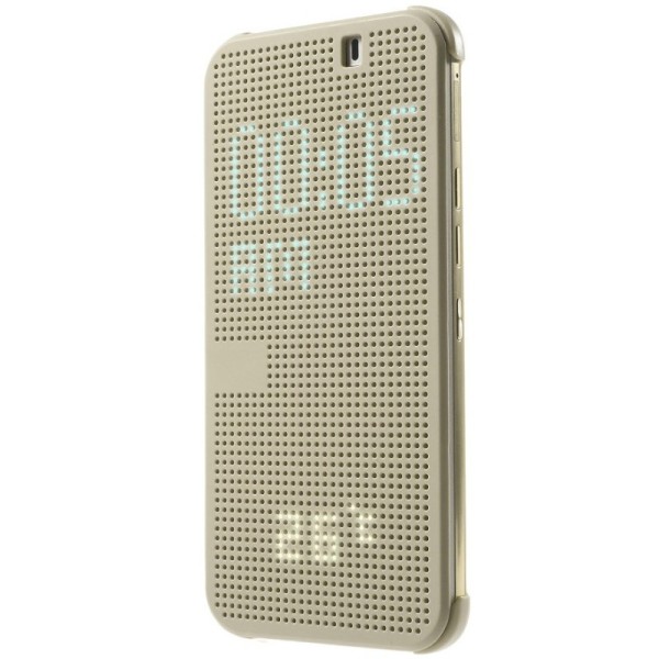 Atvērams „Dot View“ maciņš - zelta (One M9)