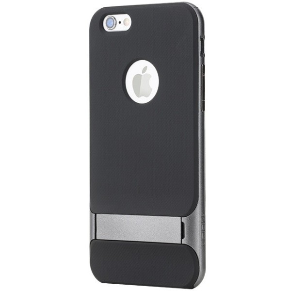 „Rock“ Royce Kickstand dėklas - juodas / pilkas (iPhone 6 / 6s)