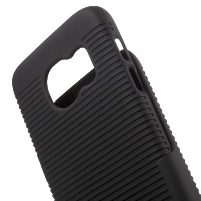 Samsung Galaxy S7 (G930) Plastmasas apvalks pie siksna - melns / vacins.lv