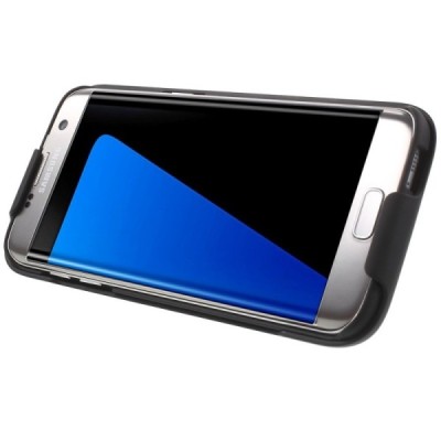 Samsung Galaxy S7 Edge (G935) Plastikinis dėklas prie diržo - juodas / Priedai.lt