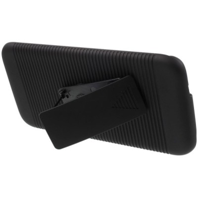 Samsung Galaxy S7 Edge (G935) Plastikinis dėklas prie diržo - juodas / Priedai.lt