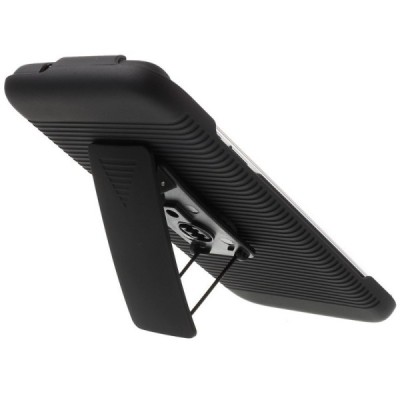 Samsung Galaxy S7 Edge (G935) Plastikinis dėklas prie diržo - juodas / Priedai.lt