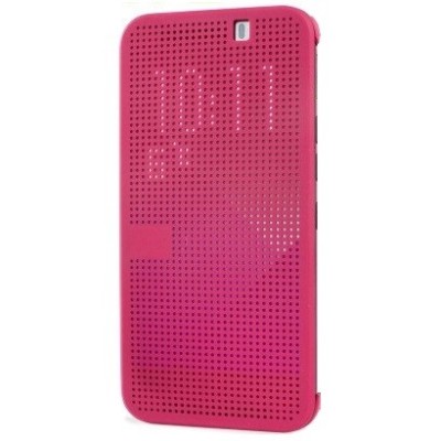 HTC One M9 Smart Dot View atvērams rozs maciņš - maks / Vacins.lv