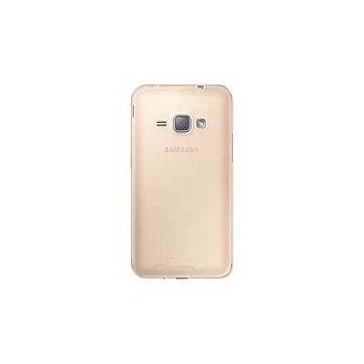 Samsung Galaxy J1 Ace (J100) dzidrs (caurspīdīgs) cieta silikona TPU pasaulē planākais apvalks / Vacins.lv
