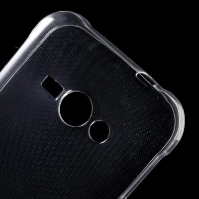 Samsung Galaxy J1 Ace (J100) dzidrs (caurspīdīgs) cieta silikona TPU pasaulē planākais apvalks / Vacins.lv